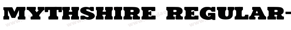 Mythshire Regular字体转换